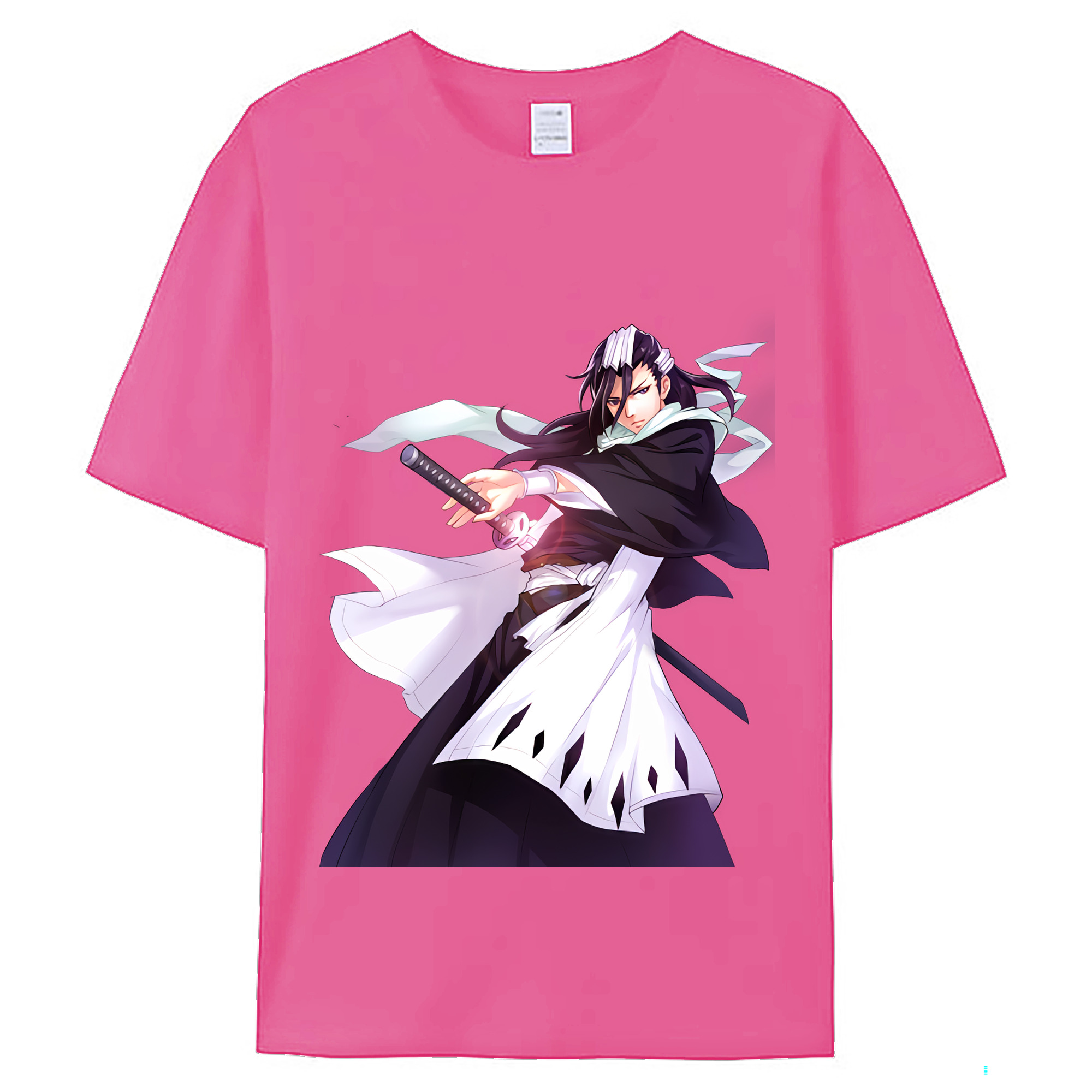 （画像用） ブリーチ くちき びゃくや BLEACH Kuchiki Byakuya レディースカジュアルプリントTシャツ（綿100％）